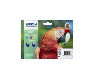 Epson C13T008403 - Pack combo de 2 cartouches d'encre couleur de marque T008403