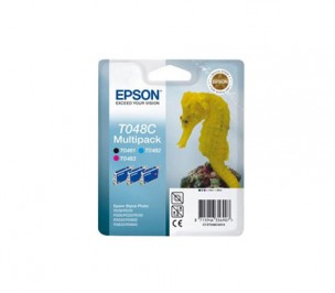 Epson C13T048C40 - Pack 3 cartouches encre Epson T048C