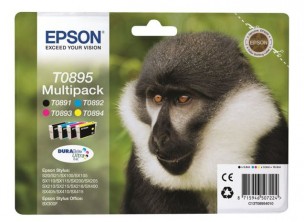 Epson C13T08954011 - Pack de 4 cartouches d'encre de marque Epson T0895