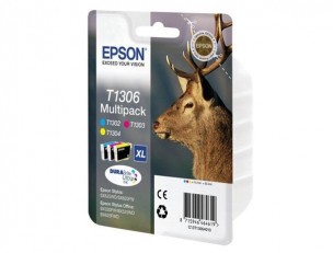 Epson C13T13064010 - Pack 3 cartouches d'encre Epson T1306