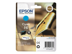 Epson C13T16224010 - Cartouche d'encre cyan d'origine T1622