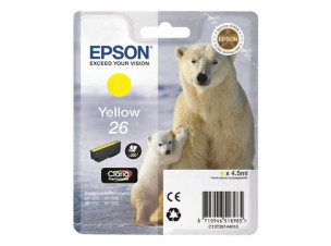 Epson C13T26144010 - Cartouche d'encre jaune d'origine T2614