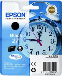 Epson C13T27014010 - Cartouche d'encre noire d'origine Epson 27