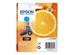 Epson C13T33624010 - Cartouche d'encre cyan 33XL d'origine