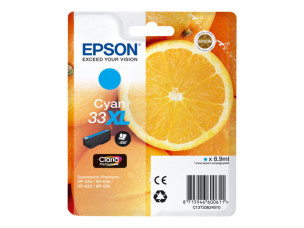 Epson C13T33624010 - Cartouche d'encre cyan 33XL d'origine