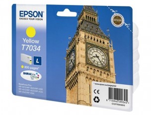 Epson C13T70344010 - Cartouche d'encre jaune Epson T7034