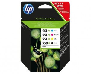 Pack cartouche HP 950XL et 951XL - Pack de 4 cartouches couleur HP C2P43AE