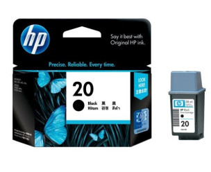 HP C6614D - Cartouche d'encre noire de marque 20