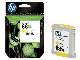 HP C9393AE - Cartouche d'encre jaune originale 88 xl