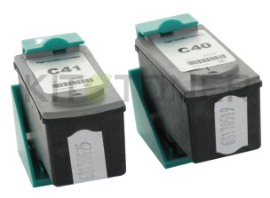 Canon PG40, CL41 - Pack de 2 cartouches d'encre compatibles