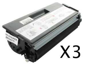 Brother TN6600 - Pack de 3 cartouches de toner compatibles