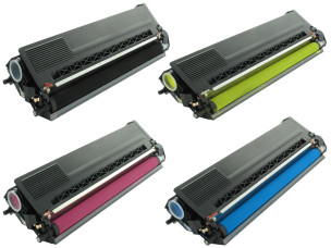 Brother TN325C, TN325Y, TN325M, TN325K - Pack de 4 toners compatibles 4 couleurs