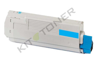 Oki 43872307 - Cartouche toner compatible Cyan