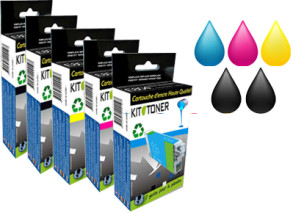 Epson C13T06154010 - Pack de 5 cartouches d'encre compatibles