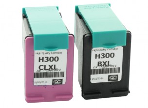 HP CC641EE, CC644EE - Pack de 2 cartouches d'encre compatibles 300 XL