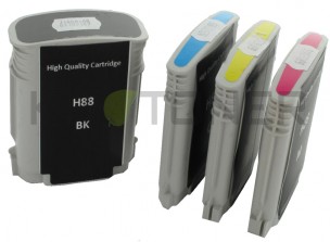HP C9396AE, C9392AE, C9393AE, C9391AE - Pack de 4 cartouches compatibles