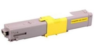 Oki 44469704 - Cartouche de toner compatible jaune