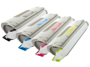 Oki 44318608, 44318606, 44318605, 44318607 - Pack de 4 toners compatibles 4 couleurs