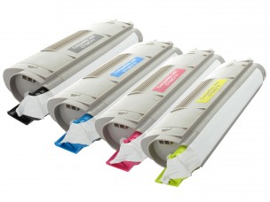 Oki 44059168, 44059166, 44059165, 44059167 - Pack de 4 toners compatibles 4 couleurs