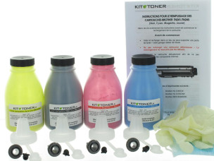 Brother TN245C, TN245Y, TN245M, TN245K - Kit de recharge toner compatible 4 couleurs