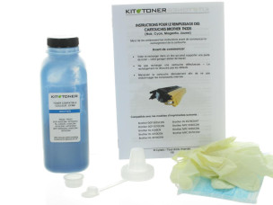 Brother TN325C - Kit de recharge toner compatible Cyan