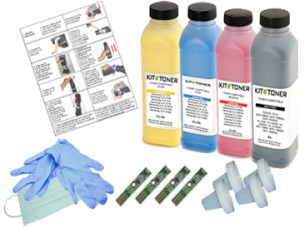 Epson S050630, S050628, S050627, S050629 - Kit de recharge toner compatible 4 couleurs