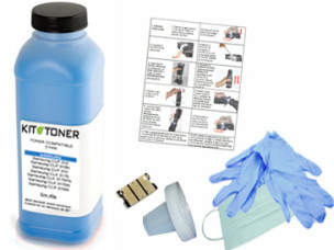 Konica A0V30HH - Kit de recharge toner compatible cyan