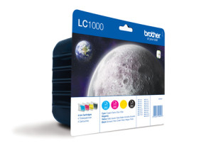 Brother LC1000VALBP - Pack de 4 cartouches d'encre d'origine LC1000VALBP