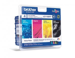 Brother LC1100HYVALBP - Pack de 4 cartouches d'encre LC1100HYVALBP