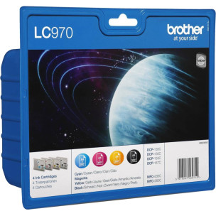 Brother LC970VALBP - Pack de 4 cartouches d'encre LC970VALBP