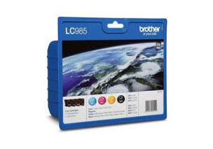 Brother LC985VALBP - Pack de 4 cartouches d'encre LC985VALBP