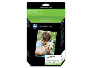 HP Q7966EE - ValuePack de 6 cartouches + 150 feuilles 10x15cm 363