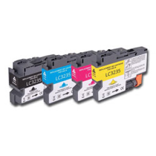 BROTHER LC3235 - Pack de 4 cartouches d'encre compatibles BROTHER LC3235