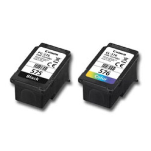 Canon PG575, CL576 - Pack de 2 cartouches d'encre noir et couleurs