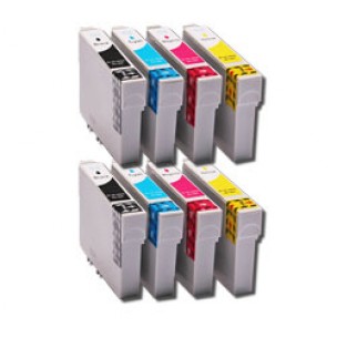 Epson 502 - Pack Cartouches d'encre compatibles couleurs et noir x2