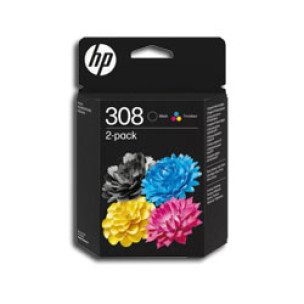 HP 6L6S6UE - Pack de 2 cartouches d'encre noir et couleurs