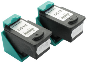 Canon CL513, PG512 - Pack de 2 cartouches d'encre compatibles