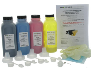 Brother TN230M, TN230Y, TN230BK, TN230C - Kit de recharge toner compatible 4 couleurs