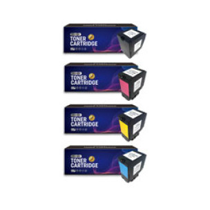 Lexmark 74C2SK0, 74C2SC0, 74C2SM0, 74C2SY0 - Pack de 4 toners compatibles premium