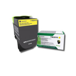 Toner Lexmark 71B20Y0 - Cartouche de toner jaune original