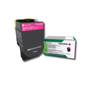 Toner Lexmark 71B20M0 - Cartouche de toner magenta original