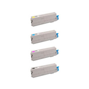 Oki C532dn - Pack de 4 toners compatibles 4 couleurs