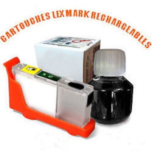 Lexmark 100 - Kit cartouche rechargeable compatible noire