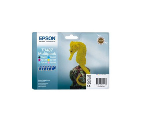 Pack 6 cartouches d'encre Epson T0487 pour imprimante EPSON Stylus ...