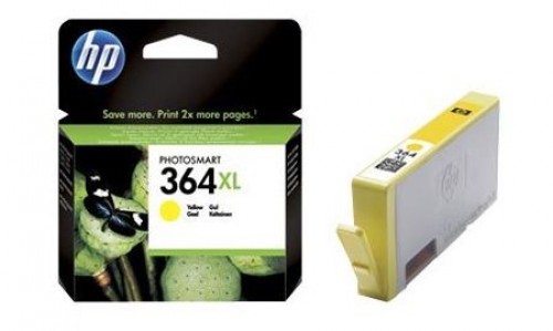Cartouche d'encre jaune de marque HP 364XL pour imprimante HP Deskjet 3522  all in one