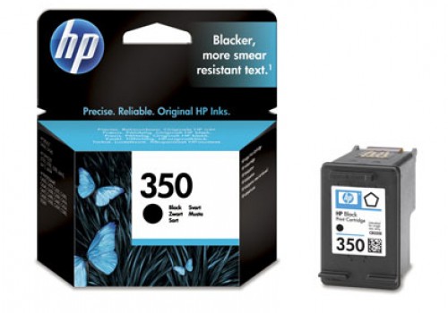 Cartouche d'encre noire d'origine 350 pour HP Photosmart C4580