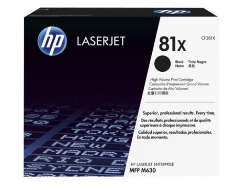 HP 81X 黒(大容量)トナーカートリッジ CF281X Toner noir de marque 81X pour imprimante HP Laserjet Enterprise M606DN
