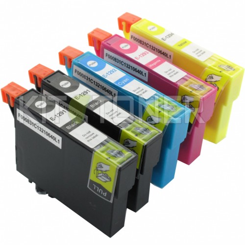 Pack de 5 cartouches d'encre compatibles pour imprimante EPSON