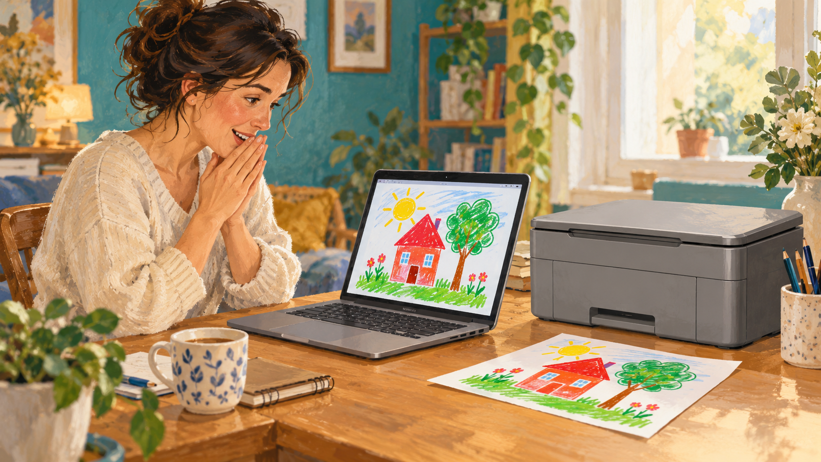 Laser noir et blanc, scanner couleur : le duo existe