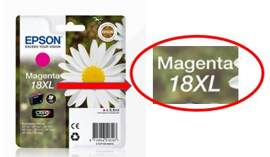 Cartouche Epson paquerette 18XL